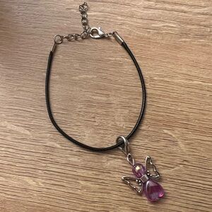 Elegant Butterfly Pendant Bracelet